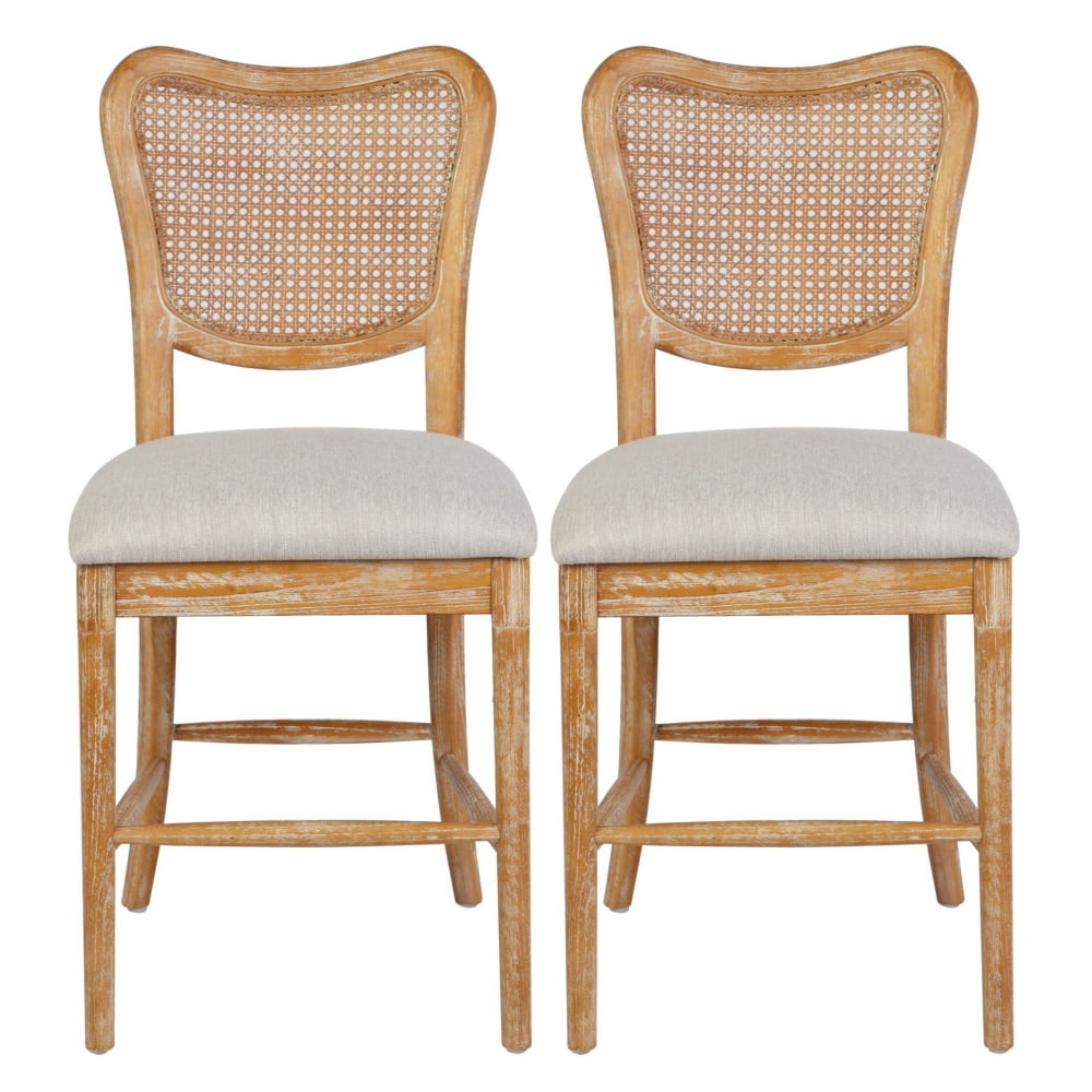 Upholstered Dining Chairs Set of 2, BTMWAY Modern French Country Dining  Chairs Set with King Louis Back Side, Solid Wood Frame, Cushioned Seat  Armless Dining Chairs for Dining Room, Blue, N358 