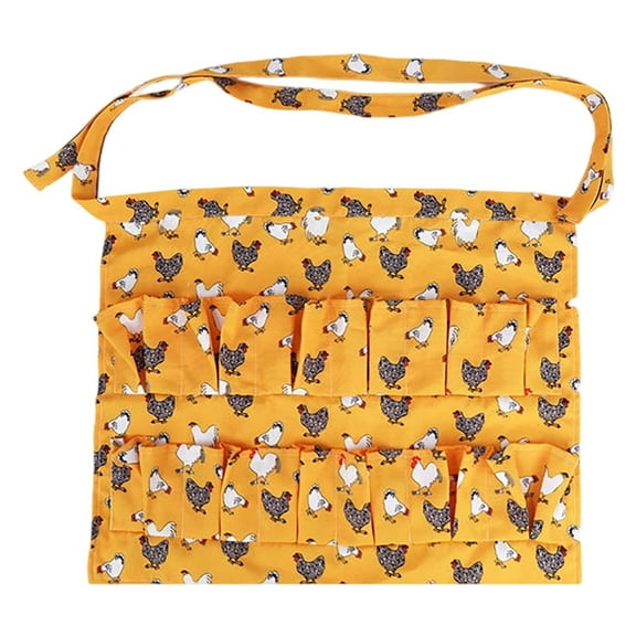 Farmhouse Egg Collecting Apron with Pockets for Chicken and Goose Eggs, Canvas Poultry Apron with Gathering Basket Design for Women Farmers and Homesteaders, Functional Farm Harvesting Tool
