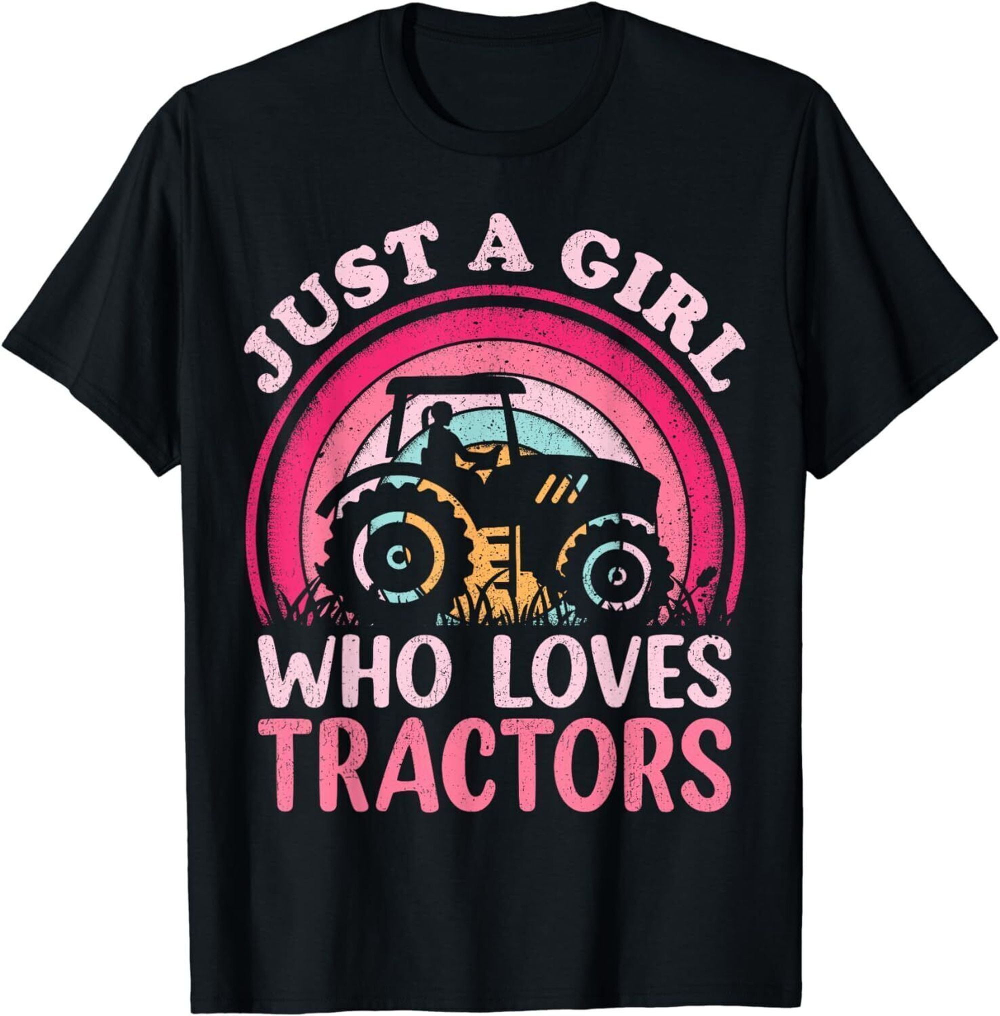 Farmhouse Fashion: Stylish Vintage Tractor T-Shirt for Girls - Embrace ...