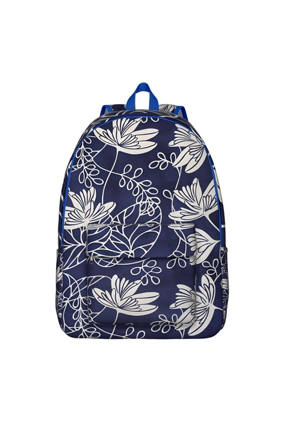 Farmhouse Floral Backpack - Rustic Waterproof Bookbag with Country Garden Roses & Peonies