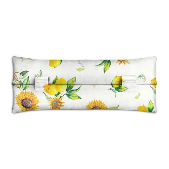 Farmhouse Floral Sunflower Seatbelt Pillow - Soft Mastectomy Cushion for Car - Vintage Design for Post Surgery Recovery - Pressure Relief for Breast & Heart