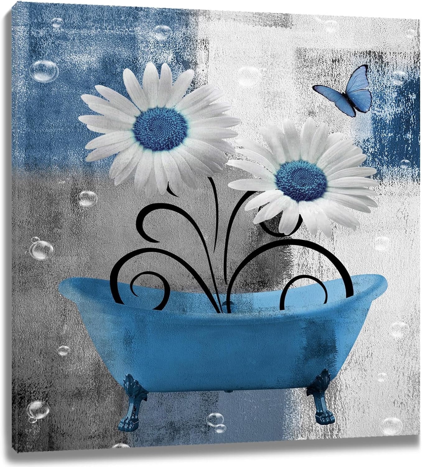 cjxmgxybaof, Floral Wall Art Canvas, 16x12 inches, Yellow