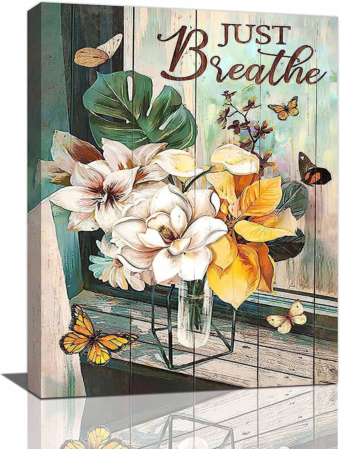 Farmhouse Floral Wall Art Rustic Flower Pictures Wall Decor Country ...