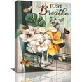 thumbnail image 1 of Farmhouse Floral Wall Art Rustic Flower Pictures Wall Decor Country Painting Canvas Prints Modern Home Artwork Framed Decor for Bathroom Bedroom Living Room 12"x16", 1 of 6