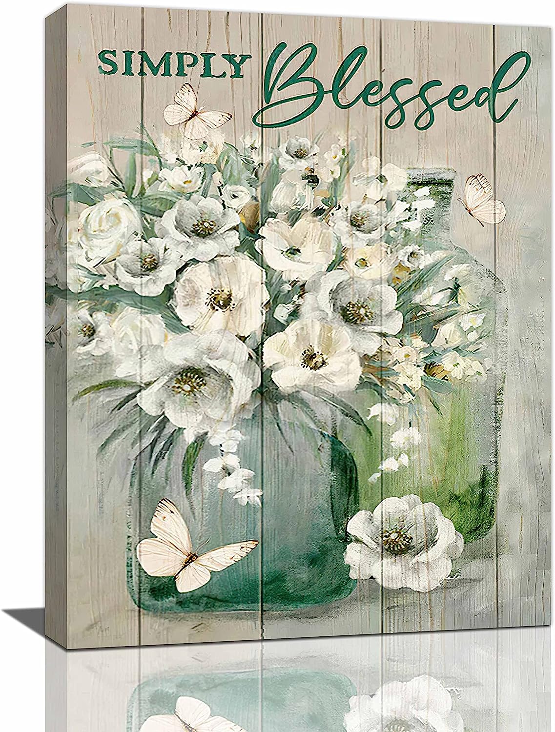 Farmhouse Floral Wall Art Rustic Flower Pictures Wall Decor Country ...