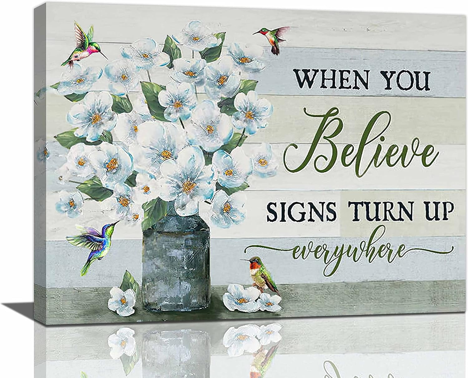 Farmhouse Floral Wall Art Rustic Flower Pictures Wall Decor Country ...