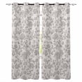 thumbnail image 1 of Farmhouse Flower Blackout Curtains 39 Inches Long for Bedroom, Botanical Vintage Grey Leaf Plant Thermal Insulated Room Darkening Black Out Window Curtain Panels Grommet Drapes for Living Room, 1 of 8