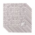 thumbnail image 1 of Farmhouse Flower Cloth Napkins, Botanical Vintage Purple Leaf Plant Washable and Reusable Dinner Napkins Set of 6, Table Napkin for Kitchen Party Birthday Wedding Hotel Housewarming 20"x20", 1 of 8