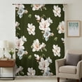 thumbnail image 1 of Farmhouse Flowers Sheer Curtains 72 Inches Long, Modern Abstract Country Chic Floral Leaf Light Filering Curtains, Breathable Simi Curtain Privacy Drapes for Living Room Bedroom Window Treatment, 1 of 9