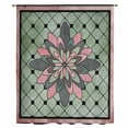 thumbnail image 1 of Farmhouse Flowers Sheer Curtains 84 Inches Long, Ethnic Retro Abstract Pattern Lattice Light Filering Curtains, Breathable Simi Curtain Privacy Drapes for Living Room Bedroom Window Treatment, 1 of 9