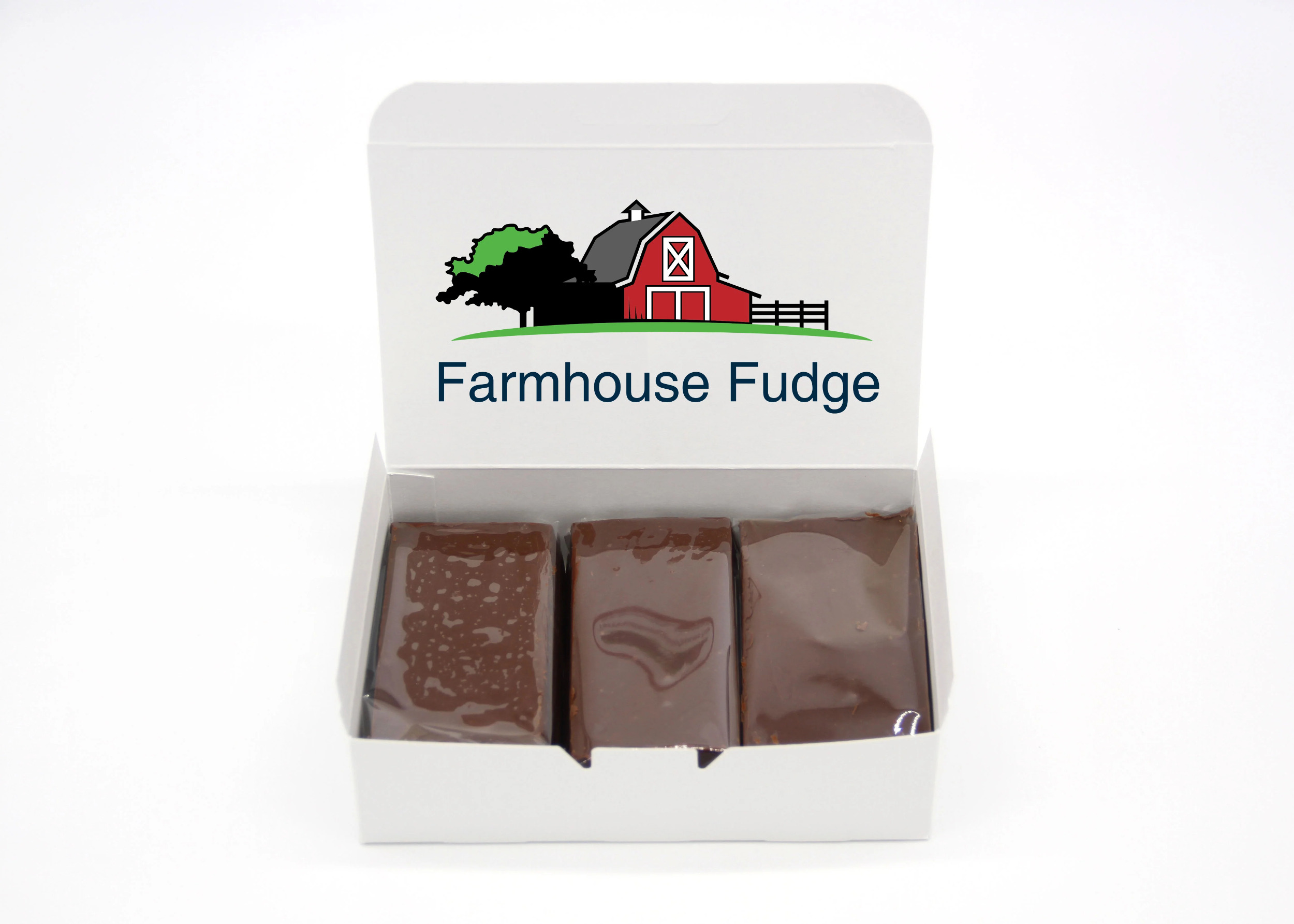 Farmhouse Fudge Chocolate Fudge 3 Piece Box (24 Ounces)