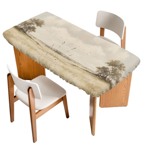 Farmhouse Grassland Table Cloths for 4 Foot Rectangle Tables, Country ...