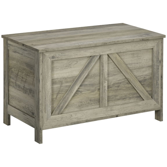 Farmhouse Gray Lift - Top Storage / Open Smoothly for Home Organization