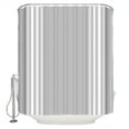 thumbnail image 1 of Farmhouse Gray Shower Curtain, 60" x 72", White Stripe Waterproof Bathroom Curtain Washable Shower Curtain Set with 12 Hooks, 1 of 6