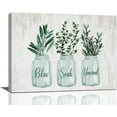 thumbnail image 1 of Farmhouse Green Leaf Bathroom Decor Wall Art Rustic Plant Floral Pictures Wall Decor Relax Soak Unwind Bathroom Sign Canvas Painting Prints Artwork Home Decorations Framed for Bedroom 16"x12", 1 of 6