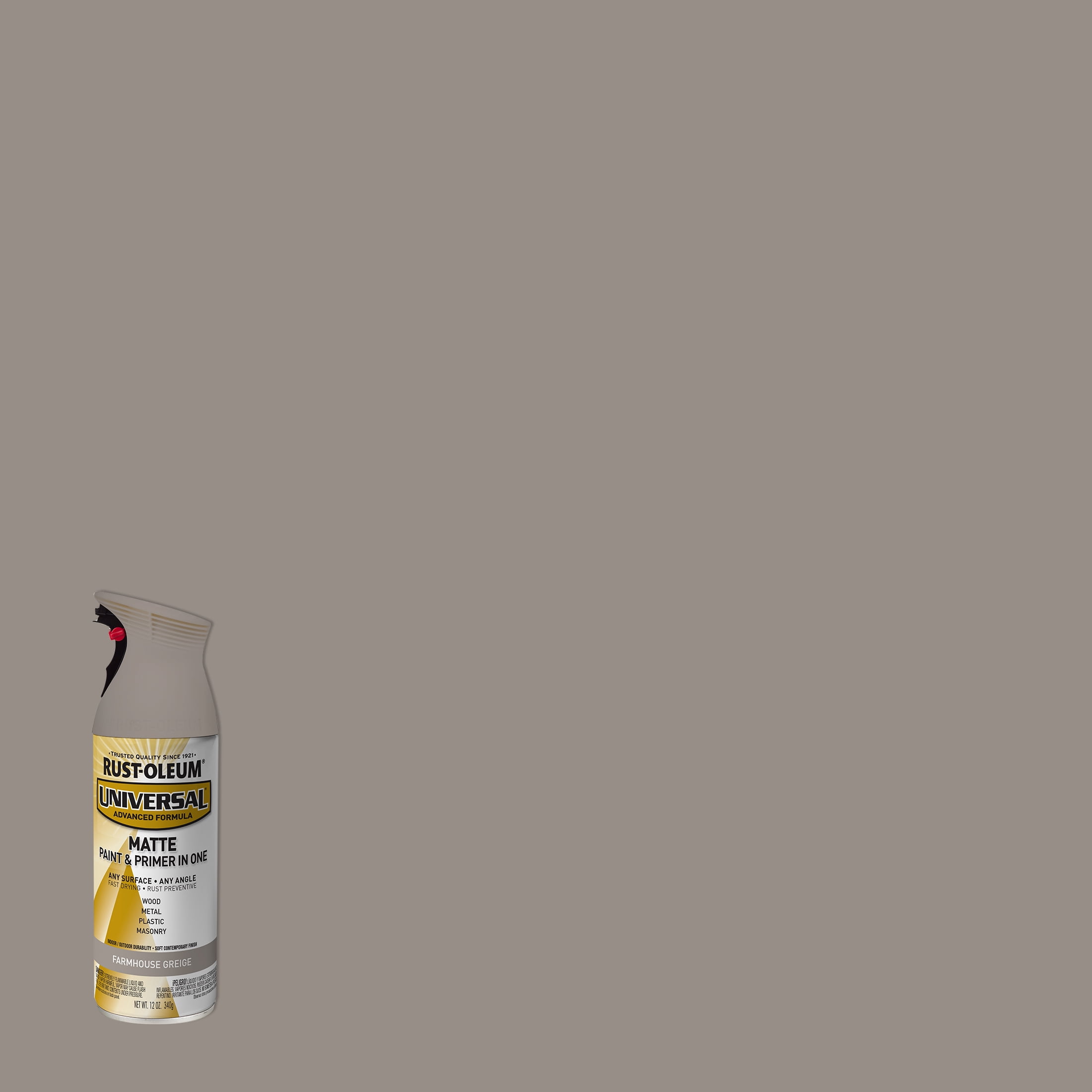 Rust-Oleum 245220 Universal Metallic Spray Paint, 12 oz, Gold Metallic
