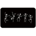 thumbnail image 1 of Farmhouse Halloween Funny Skeleton Gothic Skull Dancing 30 x 17 Inches Entryway Door mat,Front Door Entrance Outdoor Porch Home Decor,Halloween Skull Lover Fall Gifts, 1 of 4
