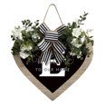 thumbnail image 1 of Farmhouse Heart Door Sign Customizable Last Name Decorative Hanging Welcome For Outdoor Entryway, 1 of 5