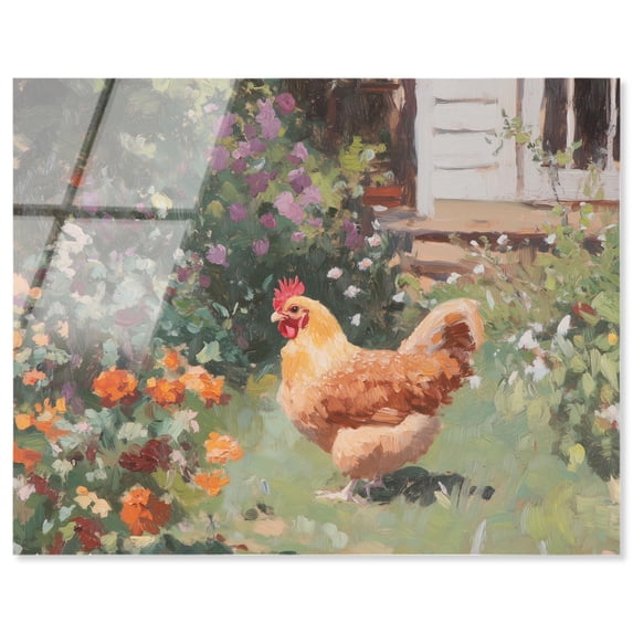 Farmhouse Hen II Acrylic Print Farmhouse Art by Art Remedy, Ready to Hang, 20 x 16