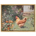 thumbnail image 1 of Farmhouse Hen II Canvas Print Farmhouse Art by Art Remedy, Gold Frame, 30 x 24, 1 of 6