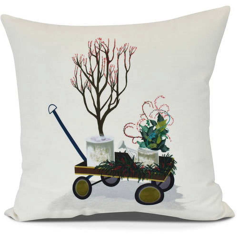 Farmhouse Holiday Geometric Print Pillow