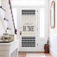 thumbnail image 1 of Farmhouse Home Door Curtains for Door Window, French Sidelight Front Back Door Curtains With Tieback, Black Plaid Vintage Wood Grain Butterfly Kitchen Rod Pocket Drapes Panel, 25"x72", 1 of 5