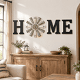 Signature Leter E Farmhouse Home Sign with Windmill Clock Wall Decor Rustic Letters Art ...
