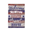 thumbnail image 1 of Farmhouse Home Sweet Home Garden Suede Flag, 1 of 2