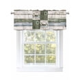 thumbnail image 1 of Farmhouse Home Vintage Curtain Valances for Windows, Green Beige Wooden Rustic Kitchen Valance Window Treatment, Light Filtering Block Curtains for Bathroom/Bedroom/Living Room 54'' x 18'', 1 of 9