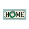 thumbnail image 1 of Evergreen Farmhouse Home Wreath Sassafras Indoor Outdoor Switch Doormat 10"x1'10" Blue, 1 of 2