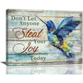 thumbnail image 1 of Farmhouse Hummingbird Wall Art Country Rustic Hummingbird Pictures Wall Decor Motivational Quotes Canvas Prints Painting Modern Home Framed Artwork for Bedroom Bathroom Living Room 16"x12", 1 of 6