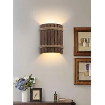 Farmhouse JCPYIUL Wood Wall Sconce, Vintage Scones Lighting Indoor, Up Down Rustic Wall Sconce Hardwired, Art Deco Lamp for Living Room Hallway Bedside Passway