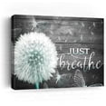 thumbnail image 1 of Farmhouse “Just Breathe” Canvas Wall Art, Rustic Dandelion Flower Artwork, Inspirational Quote Canvas Print, Framed Wall Decor for Living Room Bedroom or Bathroom, 1 of 6