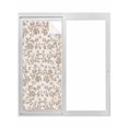 thumbnail image 1 of Farmhouse Khaki Window Privacy Film, Vintage Flower Leaf Botanical Plant Static Cling UV Sun Blocking Tint Film Heat Control Windows Films for Bedroom Bathroom, Window Stickers 35.4"x78.7", 1 of 8
