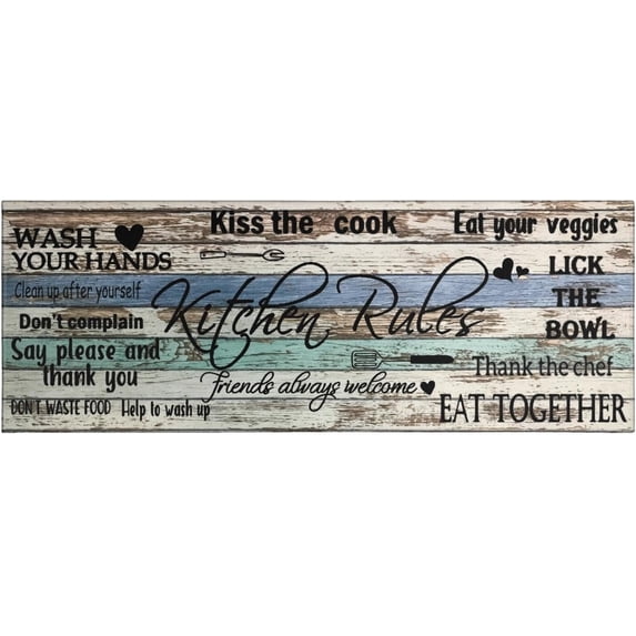 Farmhouse Kitchen Area Rugs Non Slip Kitchen Rugs and Mats Washable Kitchen Mats for Kitchen Floor Mat Carpet Runner Area Rug for Hallway Laundry Decor 17"x47"