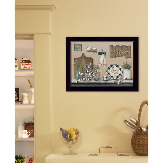 TrendyDecor4U Farmhouse Kitchen By Pam Britton Framed Print BR464-712