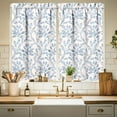 thumbnail image 1 of Farmhouse Kitchen Curtains 24 Inch Length Country Window Curtain Over Sink Rustic Small Short Tier for Bathroom Cafe Rod Pocket (2 Panels, 27.5" W x 24" L), 1 of 6