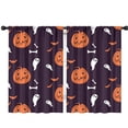 thumbnail image 1 of Farmhouse Kitchen Curtains Set with Gothic Halloween Ghost and Skull Motif,42x63in long Curtains Set, 1 of 5