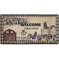 thumbnail image 1 of Farmhouse Kitchen Floor Mats Cushioned Anti Fatigue, Non Slip Padded Mats for Floor Kitchen Rugs, Rooster Vintage Comfort Standing Mat Waterproof Doormat Gel Mat for Home Office Desk, 18" x 30", 1 of 5