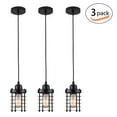 thumbnail image 1 of Farmhouse Kitchen Island Hanging Pendant Lighting Rustic Ceiling Light 3 pack, 1 of 12