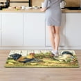 thumbnail image 1 of Farmhouse Kitchen Mats, 2 Piece Set Rooster Kitchen Rugs, Thick 0.4 Inches Non Skid Washable Anti Fatigue Mats for Kitchen, Laundry, Office, Sink, Stove,17.3x28+17.3x47 Inch, 1 of 6