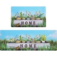 thumbnail image 1 of Farmhouse Kitchen Mats for Floor 2 Piece, Kitchen Rugs Set, Cushioned Anti Fatigue Mats for Kitchen Floor Mat, Vinyl Kitchen Floor Mat, Spring Kitchen Rug and Mats Non Skid Waterproof, 1 of 6