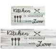 thumbnail image 1 of Farmhouse Kitchen Mats for Floor Non Slip Kitchen Sink Floor Mats Washable Kitchen Mats Sets2 Pieces Anti Fatigue Kitchen Rugs with Sayings for Home Office Bathroom Entryway Decoration, 1 of 6