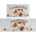 thumbnail image 1 of Farmhouse Kitchen Mats for Floor Set of 2,Anti Fatigue Mats for Kitchen Floor, Comfort Standing Kitchen Rugs and Mat, Non-Slip Washable Cushioned Anti Fatigue Rug, 17'''' X 47'''' + 17'''' X 30'''', 1 of 6