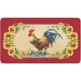 thumbnail image 1 of Farmhouse Kitchen Mats Non-Slip Red Farm Rooster Kitchen Rugs Seasonal Home Decor Low Profile Washable Floor Mat 30x17 Inch, 1 of 1