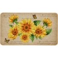 thumbnail image 1 of Farmhouse Kitchen Mats Non-Slip Sunflower Kitchen Rugs Seasonal Flowers Home Decor Low Profile Washable Floor Mat 30x17 Inch, 1 of 6