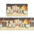 thumbnail image 1 of Farmhouse Kitchen Mats and Rugs Sets of 2 Non-Slip, Washable, Stain and Fade Resistant, Suitable for Anti Fatigue Kitchen Mat Dinnerware Kitchen Decor - 17x30 and 17x47 Inch, 1 of 6