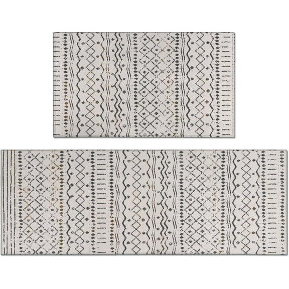 Farmhouse Kitchen Mats Rugs Sets of 2