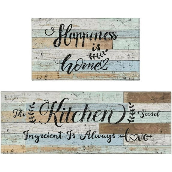 Farmhouse Kitchen Mats Sets 2 Piece
