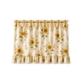 thumbnail image 1 of Farmhouse Kitchen Oven Door Curtain, 30.71x21.65 Inch Linen Blend Curtain with Bow Ties & Lace Trim for Cottage Kitchen (A), 1 of 8